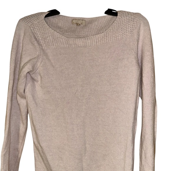 Benedetta B Womens Italian Merino Wool Cashmere Blend Sweater Medium Blush Pink - Picture 3 of 8